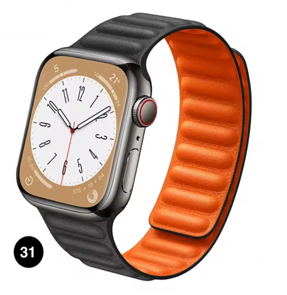 Magnetic Apple Watch Strap – Elegant Leather-Look, Adjustable, Secure & Comfortable