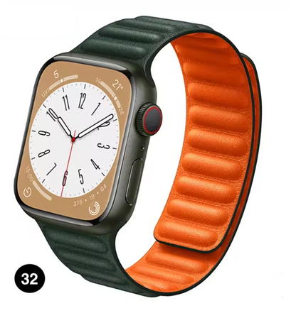 Magnetic Apple Watch Strap – Elegant Leather-Look, Adjustable, Secure & Comfortable