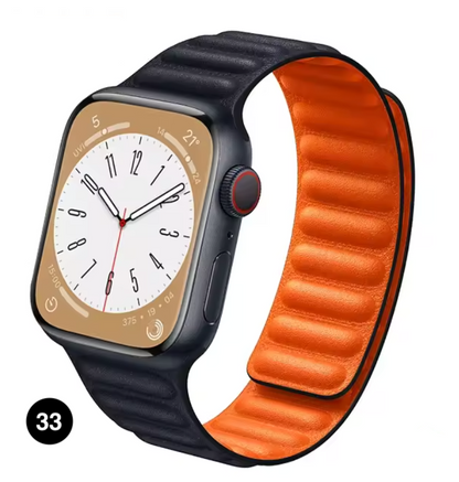 Magnetic Apple Watch Strap – Elegant Leather-Look, Adjustable, Secure & Comfortable