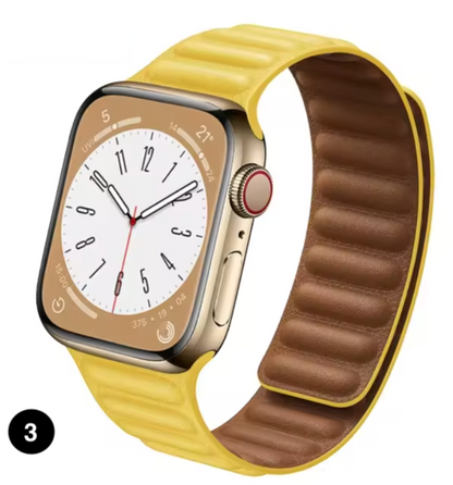 Magnetic Apple Watch Strap – Elegant Leather-Look, Adjustable, Secure & Comfortable