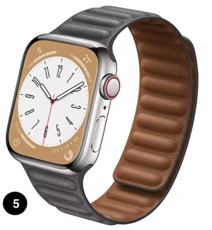 Magnetic Apple Watch Strap – Elegant Leather-Look, Adjustable, Secure & Comfortable