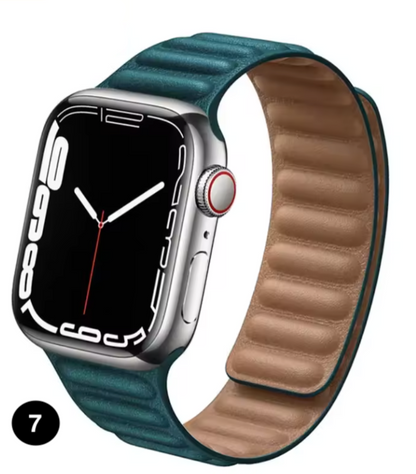 Magnetic Apple Watch Strap – Elegant Leather-Look, Adjustable, Secure & Comfortable