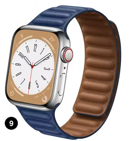 Magnetic Apple Watch Strap – Elegant Leather-Look, Adjustable, Secure & Comfortable