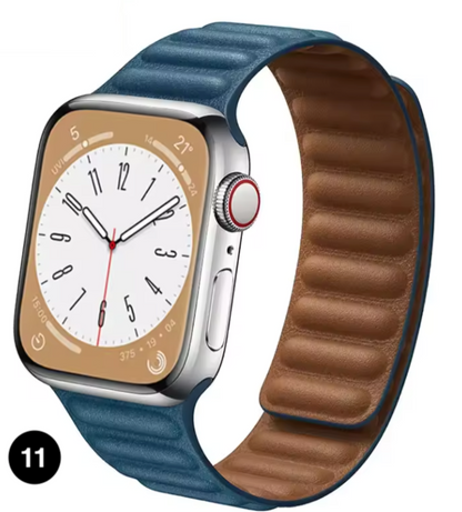 Magnetic Apple Watch Strap – Elegant Leather-Look, Adjustable, Secure & Comfortable