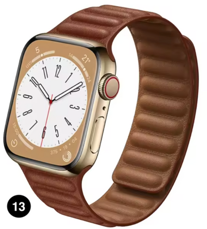 Magnetic Apple Watch Strap – Elegant Leather-Look, Adjustable, Secure & Comfortable