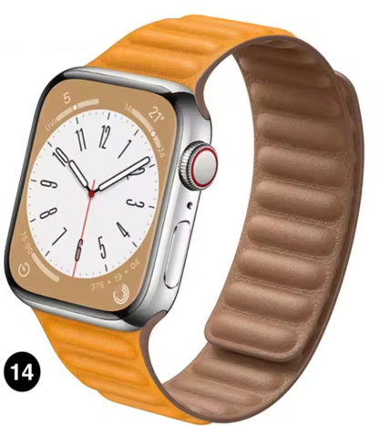 Magnetic Apple Watch Strap – Elegant Leather-Look, Adjustable, Secure & Comfortable