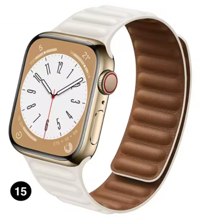 Magnetic Apple Watch Strap – Elegant Leather-Look, Adjustable, Secure & Comfortable