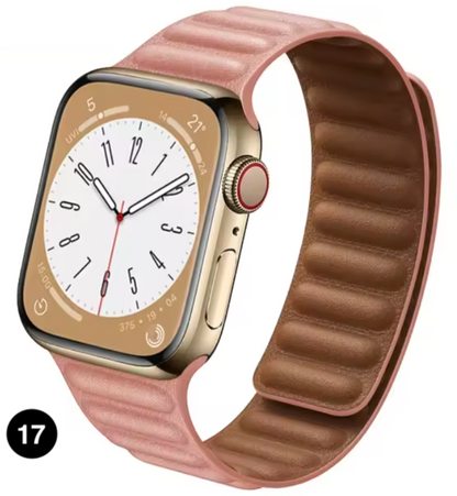 Magnetic Apple Watch Strap – Elegant Leather-Look, Adjustable, Secure & Comfortable