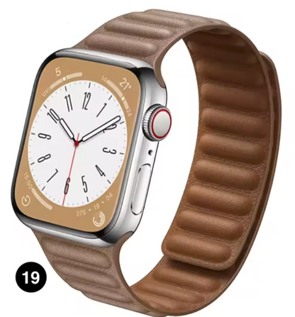 Magnetic Apple Watch Strap – Elegant Leather-Look, Adjustable, Secure & Comfortable