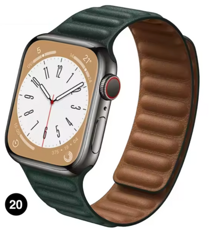 Magnetic Apple Watch Strap – Elegant Leather-Look, Adjustable, Secure & Comfortable