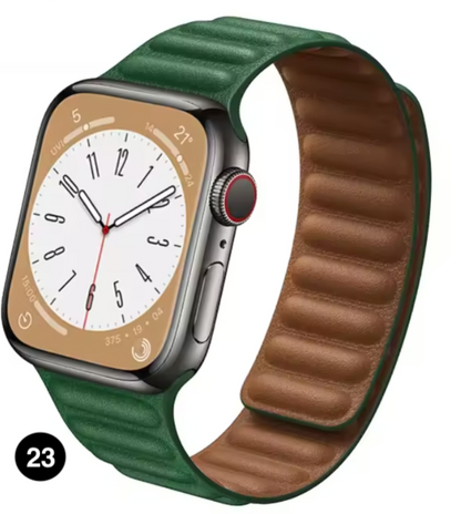 Magnetic Apple Watch Strap – Elegant Leather-Look, Adjustable, Secure & Comfortable