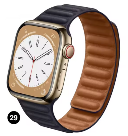 Magnetic Apple Watch Strap – Elegant Leather-Look, Adjustable, Secure & Comfortable