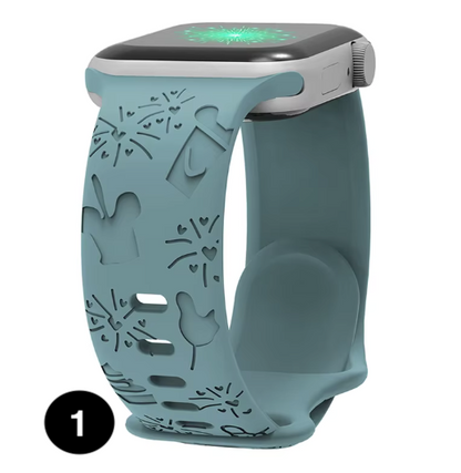 Engraved Disney Silicone Band for Apple Watch – Stylish & Comfortable Strap