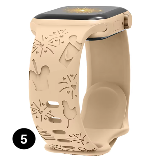 Engraved Disney Silicone Band for Apple Watch – Stylish & Comfortable Strap