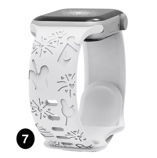 Engraved Disney Silicone Band for Apple Watch – Stylish & Comfortable Strap