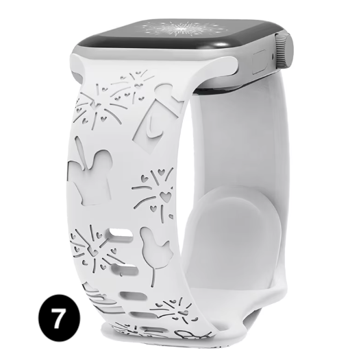 Engraved Disney Silicone Band for Apple Watch – Stylish & Comfortable Strap