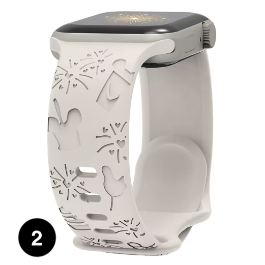 Engraved Disney Silicone Band for Apple Watch – Stylish & Comfortable Strap