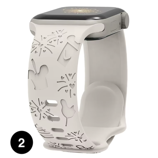 Engraved Disney Silicone Band for Apple Watch – Stylish & Comfortable Strap