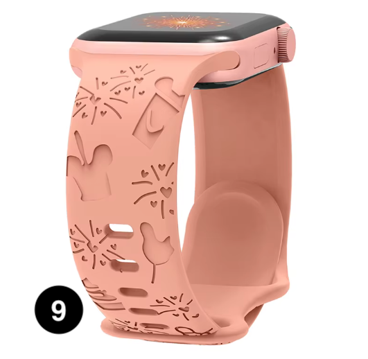 Engraved Disney Silicone Band for Apple Watch – Stylish & Comfortable Strap