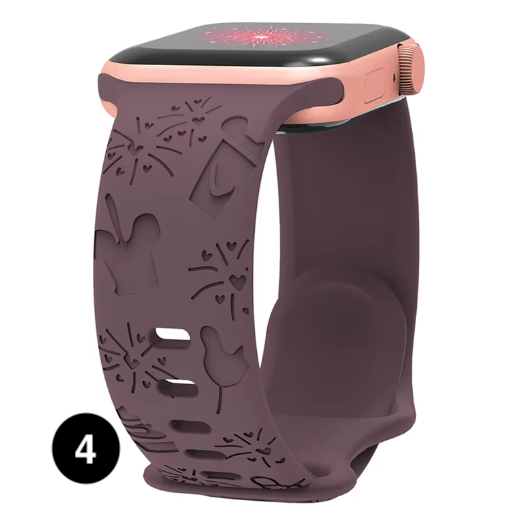 Engraved Disney Silicone Band for Apple Watch – Stylish & Comfortable Strap