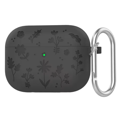 Floral Engraved Silicone Case for AirPods Pro 3 – Shockproof Protective Cover