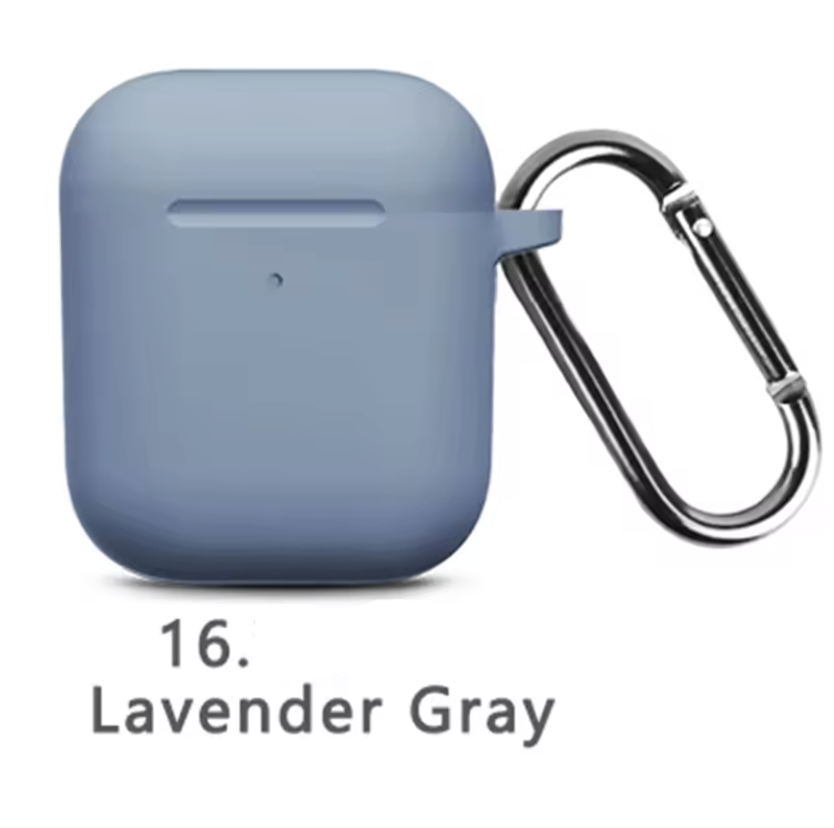 Silicone Protective Case for AirPods 1 & 2 – Shockproof Cover with Keychain
