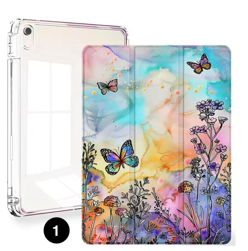 Clear Smart Case for iPad – Slim Protective Cover with Pencil Holder