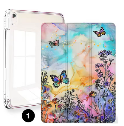 Clear Smart Case for iPad – Slim Protective Cover with Pencil Holder