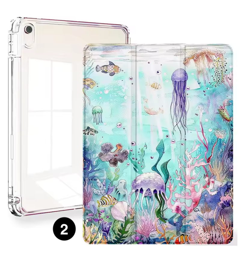 Clear Smart Case for iPad – Slim Protective Cover with Pencil Holder