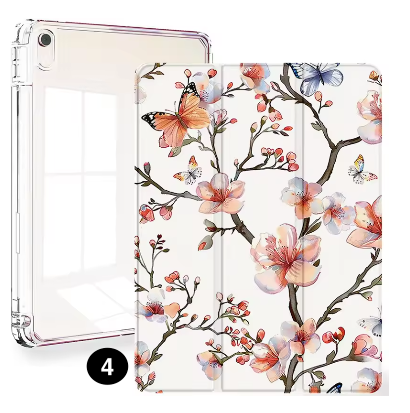 Clear Smart Case for iPad – Slim Protective Cover with Pencil Holder