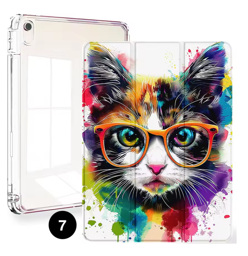 Clear Smart Case for iPad – Slim Protective Cover with Pencil Holder