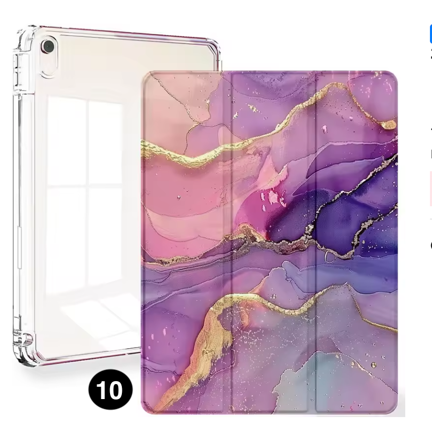 Clear Smart Case for iPad – Slim Protective Cover with Pencil Holder