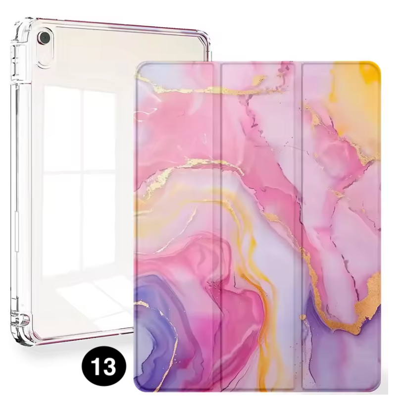 Clear Smart Case for iPad – Slim Protective Cover with Pencil Holder