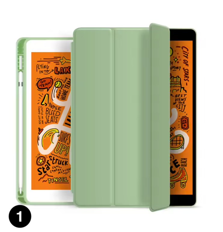 Magnetic iPad Case with Pencil Holder – Smart Tri-Fold Protective Cover