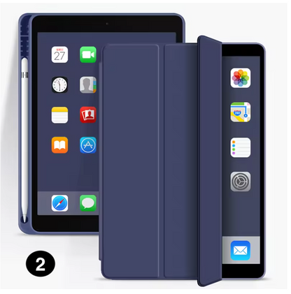 Magnetic iPad Case with Pencil Holder – Smart Tri-Fold Protective Cover