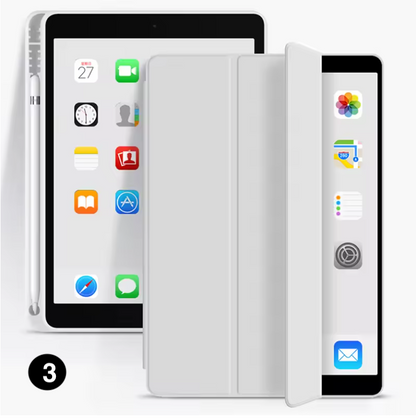 Magnetic iPad Case with Pencil Holder – Smart Tri-Fold Protective Cover