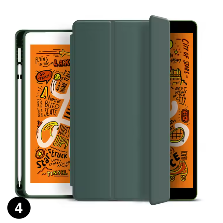 Magnetic iPad Case with Pencil Holder – Smart Tri-Fold Protective Cover