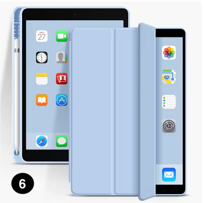Magnetic iPad Case with Pencil Holder – Smart Tri-Fold Protective Cover