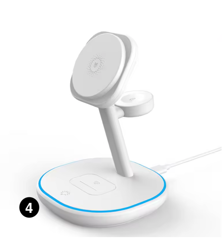 3-in-1 Magnetic Wireless Charging– Fast Charger Stand for iPhone, Apple Watch & AirPods