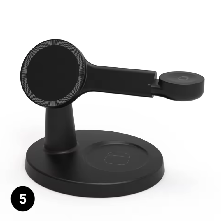 3-in-1 Magnetic Wireless Charging– Fast Charger Stand for iPhone, Apple Watch & AirPods