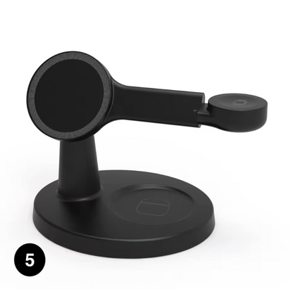 3-in-1 Magnetic Wireless Charging– Fast Charger Stand for iPhone, Apple Watch & AirPods