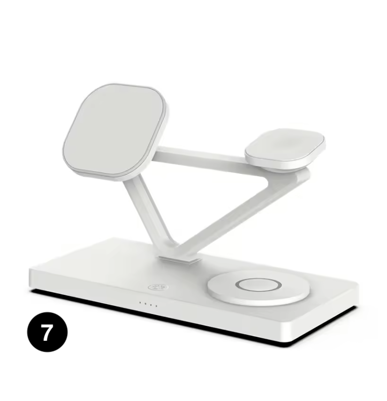 3-in-1 Magnetic Wireless Charging– Fast Charger Stand for iPhone, Apple Watch & AirPods