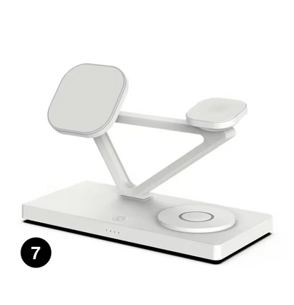 3-in-1 Magnetic Wireless Charging– Fast Charger Stand for iPhone, Apple Watch & AirPods