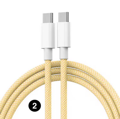 Type C to Type C 60W Fast Charging Cable – Braided Nylon
