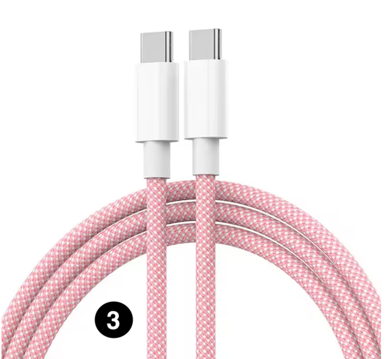 Type C to Type C 60W Fast Charging Cable – Braided Nylon