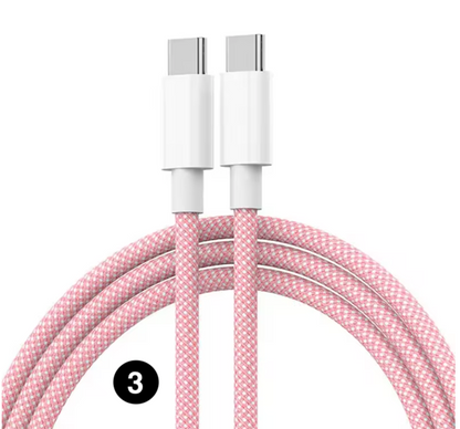 Type C to Type C 60W Fast Charging Cable – Braided Nylon