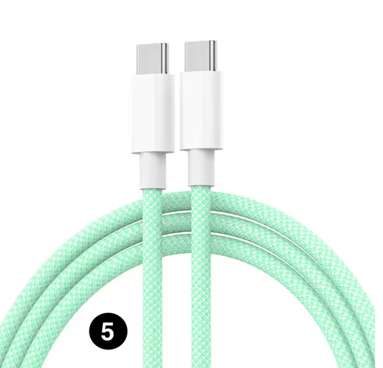 Type C to Type C 60W Fast Charging Cable – Braided Nylon