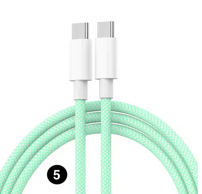 Type C to Type C 60W Fast Charging Cable – Braided Nylon