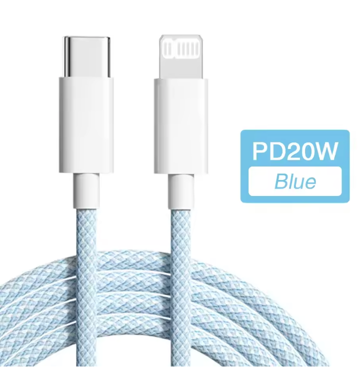 USB Type-C Fast Charging Cable for iPhone – PD 20W Durable Charger