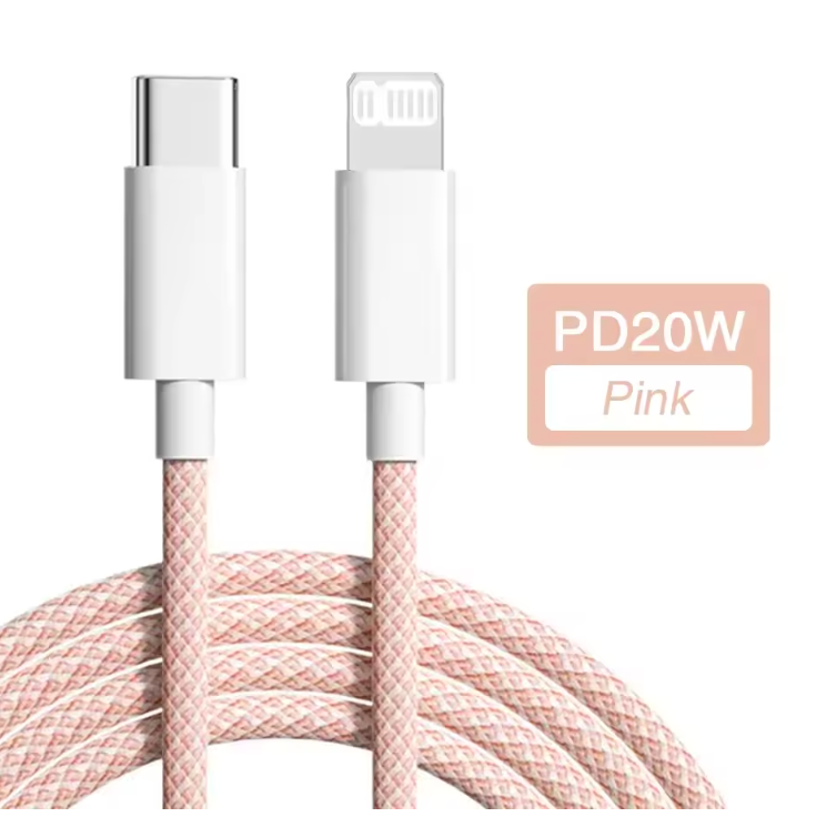 USB Type-C Fast Charging Cable for iPhone – PD 20W Durable Charger